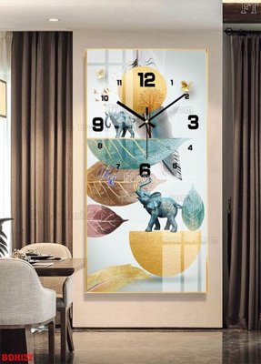 File PSD File tranh đồng hồ tráng gương BDH122 (bản gốc) dễ dàng edit