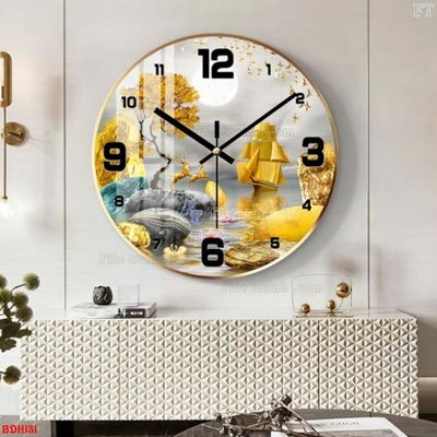 Tải về hình ảnh gốc File tranh đồng hồ tráng gương BDH131 sắc nét