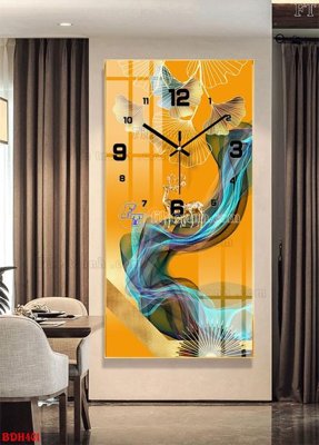 File tranh gốc File tranh đồng hồ tráng gương BDH401 (bản đẹp) độc quyền