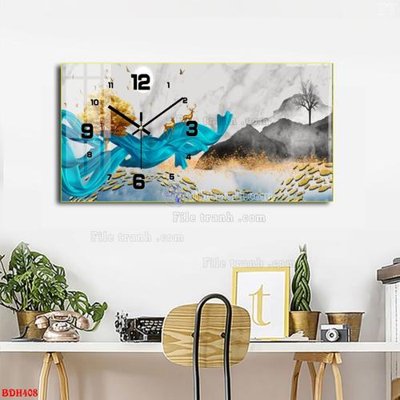 Tải file PSD File tranh đồng hồ tráng gương BDH408 (nguyên layer) để in