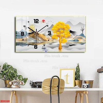 Tải về file gốc File tranh đồng hồ tráng gương BDH466 (chuẩn in ấn)