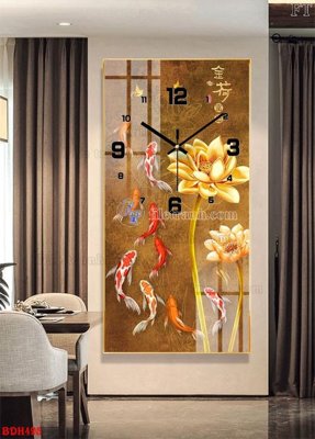 File PSD File tranh đồng hồ tráng gương BDH495 (gốc) nhiều lớp (multi-layer)