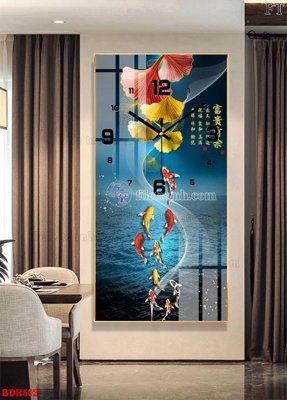 File gốc File tranh đồng hồ tráng gương BDH502 (in mica) làm bảng hiệu