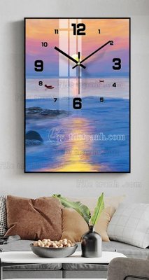 File tranh gốc PSD File tranh đồng hồ tráng gương BDH604 còn nguyên layer