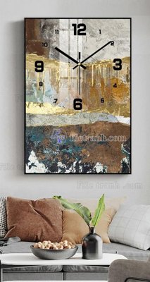 File gốc File tranh đồng hồ tráng gương BDH631 (in tráng gương) nghệ thuật