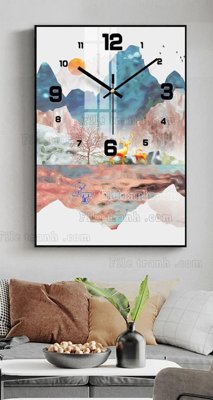 Tệp tin gốc File tranh đồng hồ tráng gương BDH685 (dùng cho in) File tranh đồng hồ tráng gương BDH685