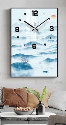 File gốc in ấn File tranh đồng hồ tráng gương BDH702 độ phân giải cao