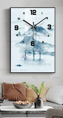 Hình ảnh file gốc File tranh đồng hồ tráng gương BDH704 (chất lượng cao)