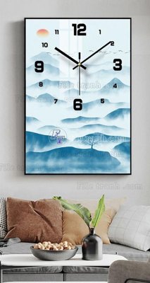 File in ấn File tranh đồng hồ tráng gương BDH706 chuyên nghiệp