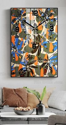 File gốc File tranh đồng hồ tráng gương BDH832 (in mica) trang trí