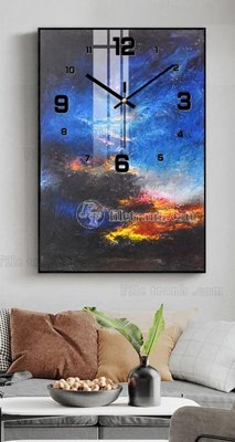 File gốc File tranh đồng hồ tráng gương BDH834 (thiết kế) độc quyền