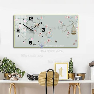 File tranh File tranh đồng hồ tráng gương BDH895 (gốc) chủ đề trẻ em