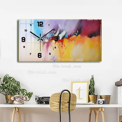 File gốc File tranh đồng hồ tráng gương BDH950 (thiết kế) độc quyền