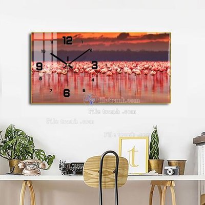 File PSD in ấn File tranh đồng hồ tráng gương BDH970 (chất lượng cao)