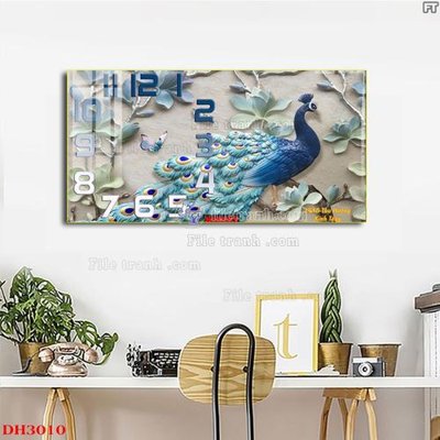 File gốc File tranh đồng hồ tráng gương DH3010 (chuẩn CMYK) cho nhà in