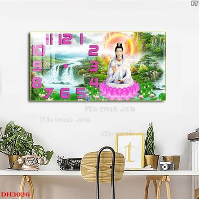 Tệp tin gốc File tranh đồng hồ tráng gương DH3026 (dùng cho in) File tranh đồng hồ tráng gương DH3026