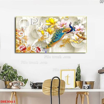 Download file File tranh đồng hồ tráng gương DH3041 (chuẩn in) File tranh đồng hồ tráng gương DH3041
