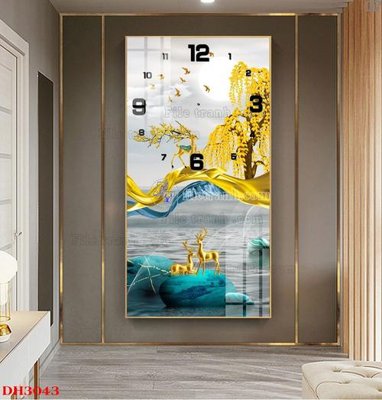 File in mica File tranh đồng hồ tráng gương DH3043 (bản gốc) siêu trong