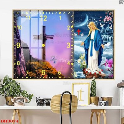 Tải file File tranh đồng hồ tráng gương DH3074 (ảnh gốc) file TIFF