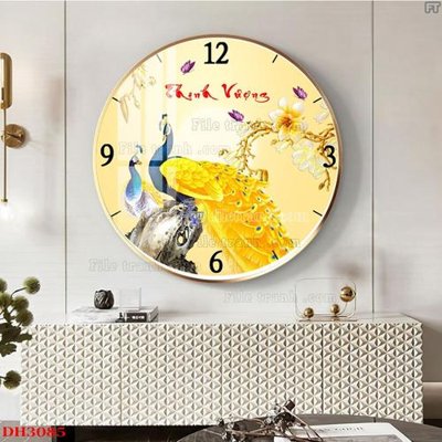 Tải file gốc File tranh đồng hồ tráng gương DH3085 (in tráng gương) 3DFile gốc File tranh đồng hồ tráng gương DH3085 (sẵn sàng in) chất lượng cao