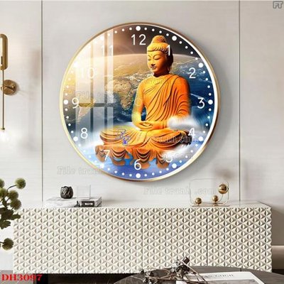 File ảnh File tranh đồng hồ tráng gương DH3097 (gốc) in backdrop sự kiện