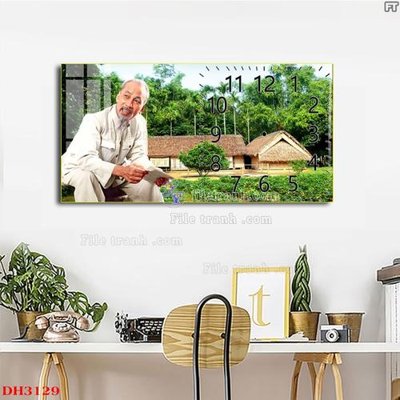 File tranh File tranh đồng hồ tráng gương DH3129 (file gốc) chuẩn màu in