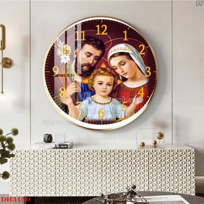 File gốc File tranh đồng hồ tráng gương DH3159 (ảnh rõ nét) để in