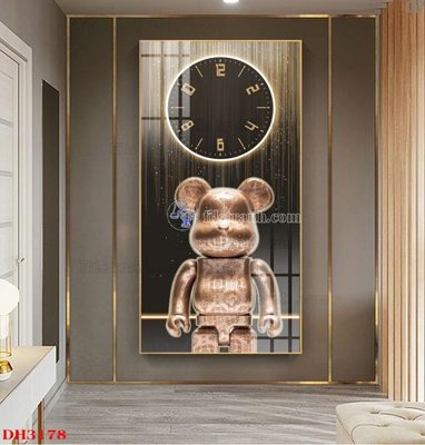 Tải file gốc File tranh đồng hồ tráng gương DH3178 (in khổ lớn) không mờ