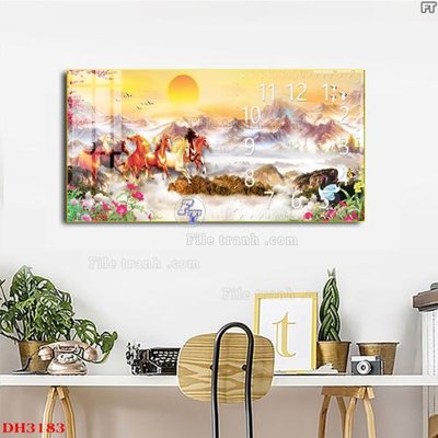 Download file File tranh đồng hồ tráng gương DH3183 (chất lượng in ấn)