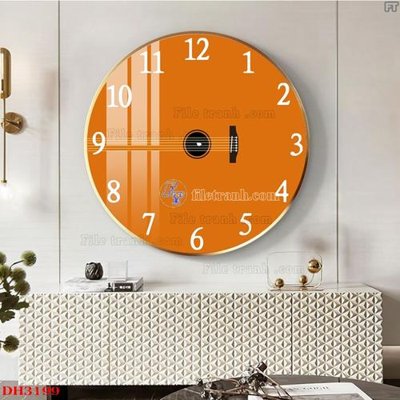 File gốc File tranh đồng hồ tráng gương DH3199 (phiên bản chuẩn) để in ấn