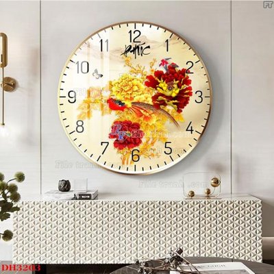File gốc File tranh đồng hồ tráng gương DH3203 (phiên bản chuẩn) để in ấn