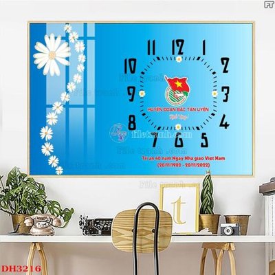 Tải file File tranh đồng hồ tráng gương DH3216 (PSD) cho in ấn quảng cáo