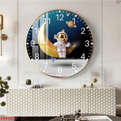 File gốc File tranh đồng hồ tráng gương DH3237 (PNG) nền trong suốt