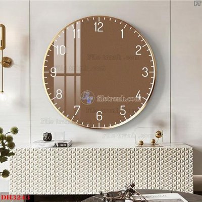 File in ấn File tranh đồng hồ tráng gương DH3243 (bản gốc) sắc nét