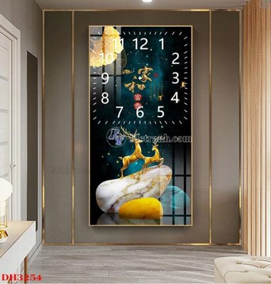 Tải file File tranh đồng hồ tráng gương DH3254 (ảnh gốc) 300dpi File tranh đồng hồ tráng gương DH3254