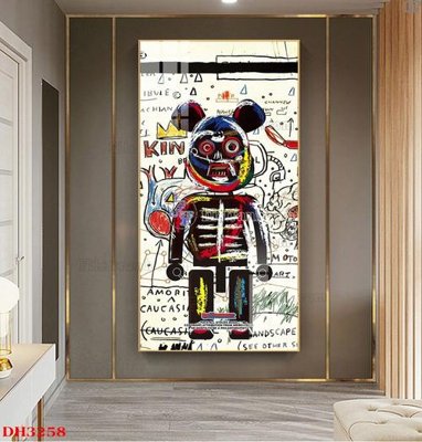 File gốc File tranh đồng hồ tráng gương DH3258 (chủ đề hiện đại) trang trí