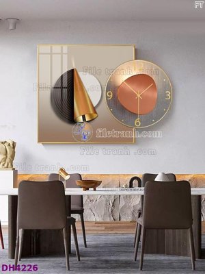 Tải file gốc File tranh đồng hồ tráng gương kiểu mới DH4226 (in khổ lớn) không mờ