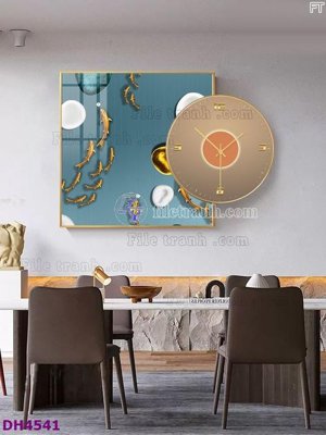 Tệp tin gốc File tranh đồng hồ tráng gương kiểu mới DH4541 (chất lượng cao) File tranh đồng hồ tráng gương kiểu mới DH4541