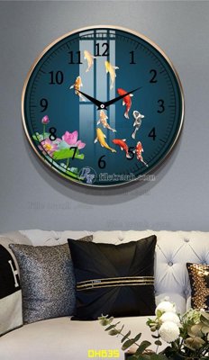 File ảnh File tranh đồng hồ tráng gương DH635 (gốc) cho trang trí nhà hàng