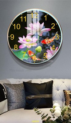 Tải file File tranh đồng hồ tráng gương DH834 (gốc) làm file quảng cáo