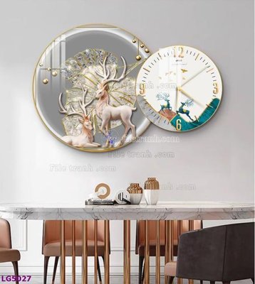 File gốc File tranh đồng hồ tráng gương tròn lồng ghép LG5027 (Filetranh.com) File tranh đồng hồ tráng gương tròn lồng ghép LG5027