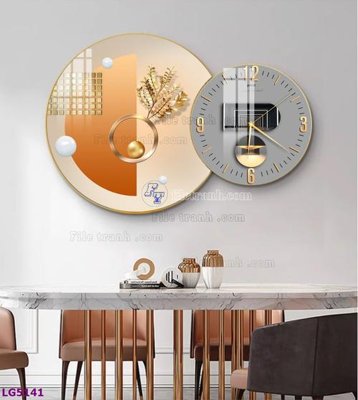 Tải file File tranh đồng hồ tráng gương tròn lồng ghép LG5141 (ảnh gốc) file TIFF