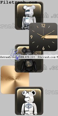 Hình ảnh file gốc in trần nhà tranh dong ho gau kieu moi 504