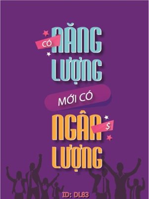 File tranh File động lực DL83 (bản gốc) treo phòng ăn