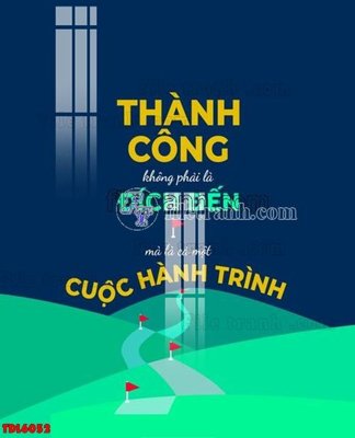 Download file gốc File tranh động lực TDL6052 (in lụa) tranh 3D