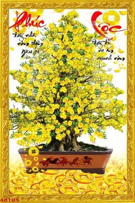 Tải file File tranh chậu mai bonsai 481BS (ảnh gốc) 300dpi File tranh chậu mai bonsai 481BS