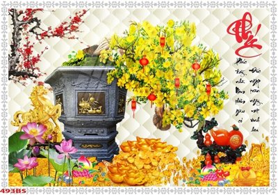 File tranh gốc File tranh chậu mai bonsai 493BS (bản quyền) file PSD