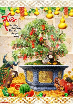 Tải về file gốc File tranh chậu mai bonsai 599BS (dùng cho in quảng cáo)