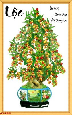 File gốc File tranh chậu mai bonsai 624BS (cho in ấn) từ kho Filetranh