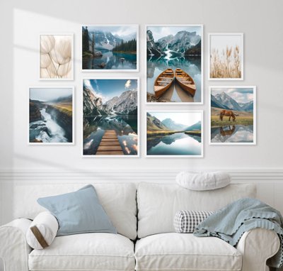 File gốc in ấn File tranh bộ nhiều tấm in nhà hàng khách sạn tối giản A1017 (sẵn sàng tải về)